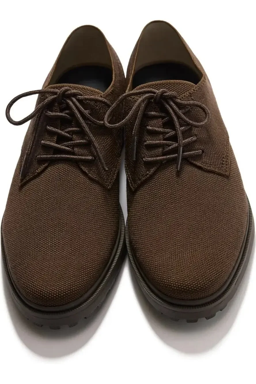 Rothy’s Men’s The Lug Oxford in Chocolate Sz 9